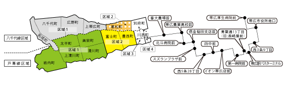 デマンドバスの路線と運賃